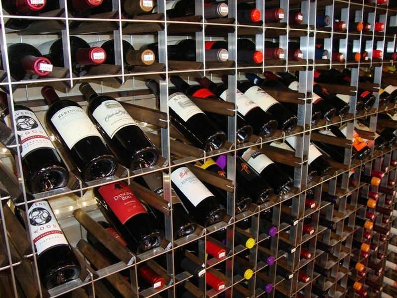 Floor To Ceiling Style Wine Racks With Tilt Display in Retail Wine Displays photo gallery from Commercial Wine Racks - The World's Finest Wine Racks for Retail Stores
