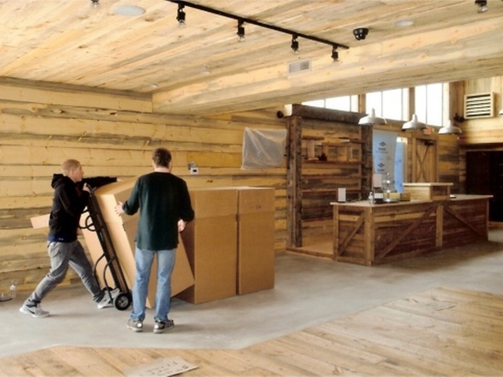 A Few Thousand Bottles Of Wine Installed In An Afternoon in Setting Up A Wine Store The Easy Way photo gallery from Commercial Wine Racks - The World's Finest Wine Racks for Retail Stores