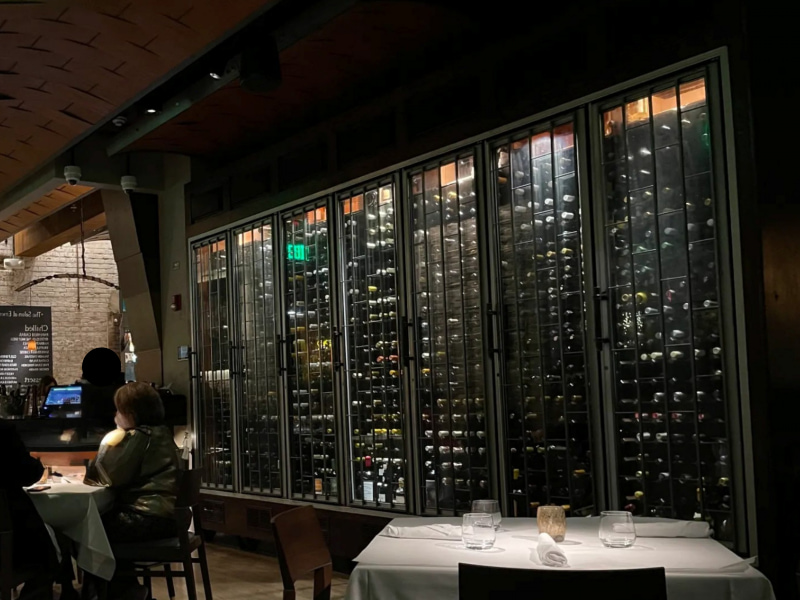Walls of Wine for Private Dining Restaurants