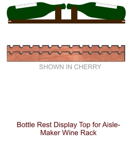 Wine Rack Display Top for Aisle Maker - Half Tilt